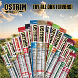 Ostrim (1.5oz) Beef & Ostrich High Protein Snack Stick, (Pepper Flavor), (1 Pack of 10)