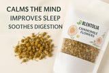 Blentolia Dried Chamomile Flowers - 100% Natural Herbal Tea - Whole Blossoms for Calming Sleep, Relaxation, and Wellness - Caffeine-Free, Non-GMO