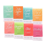 Big Heart Tea Co. Tea Bags Sampler Set - Certified Organic, Ayurvedic Herbal Tea - Small Batch Ground Herbs, Florals, Spices in Zero Plastic Sachets
