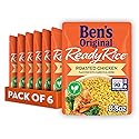 BEN'S ORIGINAL Ready Rice Roasted Chicken Flavored Rice, Easy Dinner Side, 8.8 OZ Pouch (Pack of 6)