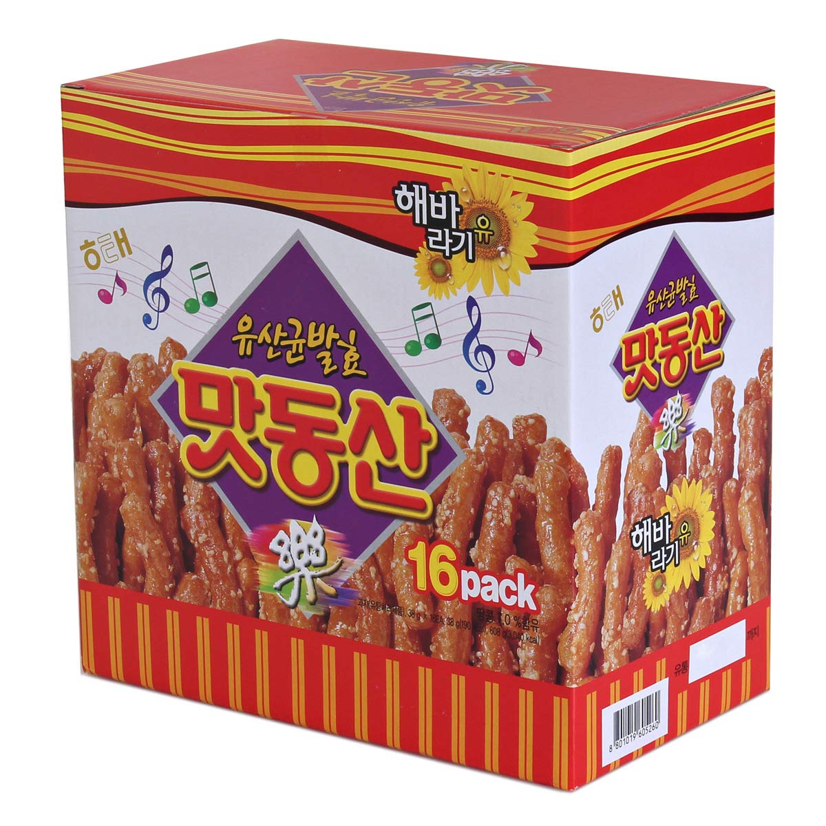 Sweet & Honey flavor Classic Korean Snack, ???, 38g (Pack of 16)