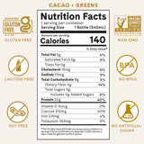 ICONIC Protein Shake, Cacao + Greens (12 Pack) - 20g Grass-Fed Protein Drink - Low Carb, Sugar Free, Keto Friendly - Lactose Free, High Protein Snack
