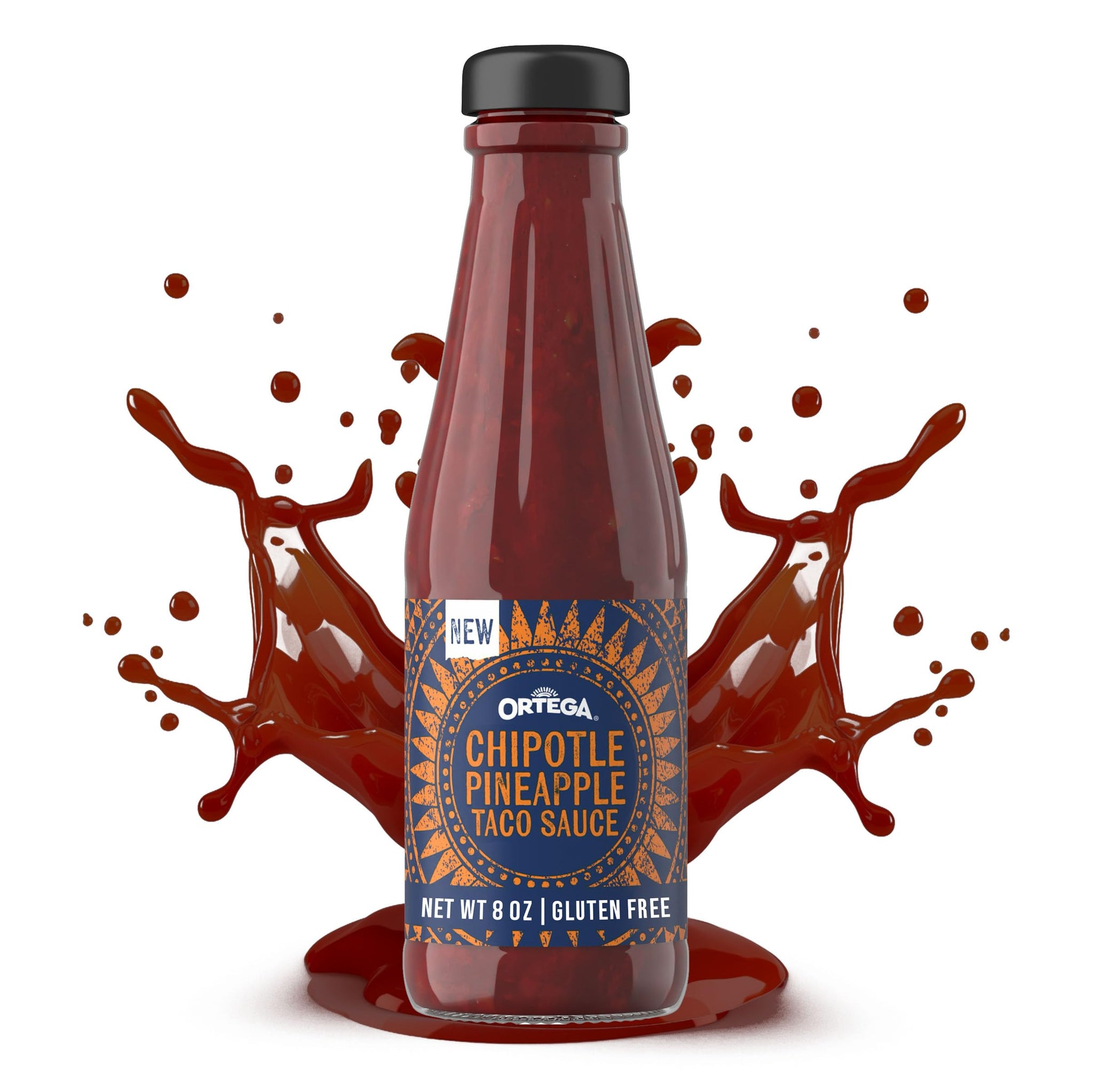 Ortega Chipotle Pineapple Taco Sauce, Sweet and Spicy Sauce and Marinade, 8 Ounce