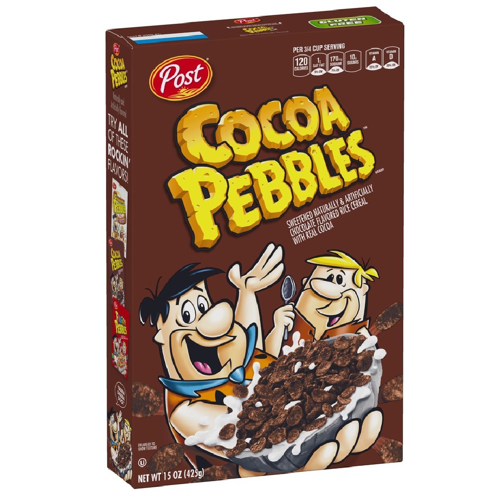 Post Cocoa Pebbles Gluten Free Breakfast Cereal, 15 Ounce