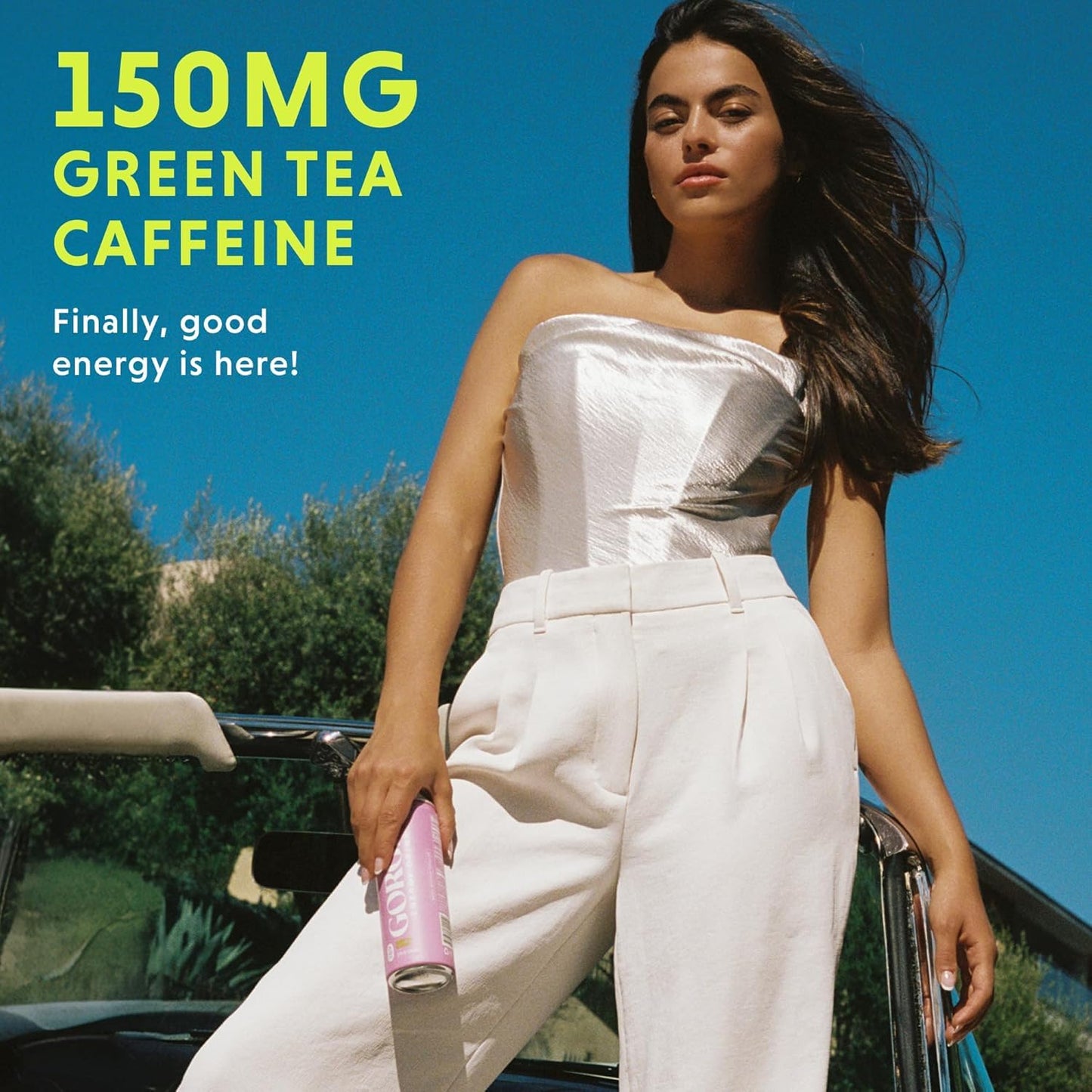 GORGIE Sugar Free Natural Energy Drinks, Wild Berry 12 Fz - Healthy Energy Drinks - Natural Coffee Replacement with Green Tea Caffeine and Biotin