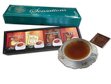 Mlesna Sensations Black Pure Ceylon Tea Foil-Wrapped Envelop Four Assorted Tea Collection - English Breakfast, Looleconderea, Victorian Blend, Ceylon