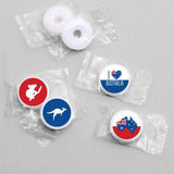 Big Dot of Happiness Australia Day - G’Day Mate Aussie Party Round Candy Sticker Favors - Labels Fit Chocolate Candy (1 Sheet of 108)