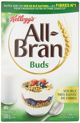 Kellogg's All Bran Buds Cereal 500g/17.6oz, 4-Pack (Imported from Canada)