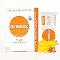 JONESBAR (Mango Almond, 4 Count (Pack of 1)), USDA Organic Fruit & Nut Bar, Non-GMO, Kosher, Vegan, Gluten Free, Simple Snack Bar