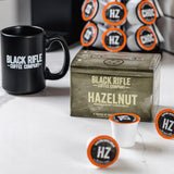 Black Rifle Coffee Company Hazelnut, Flavored Medium Roast Coffee Pods, 12 Single Serve Coffee Pods