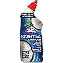 Clorox Scentiva Bathroom Toilet Cleaning Gel, Coconut and Waterlily, 24 Fluid Ounces