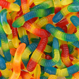 Sugar Free Gummy Worms - 2.2 Lbs Gourmet Chewy Candy Assortment Family Bulk Bag Fruity Unwrapped Flavors, Keto And Diabetic Friendly, Premium European