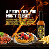 Hellfire Devil's Blend Scotch Bonnet Hot Sauce, Gourmet, Made with the Finest ingredients Pineapple and Scotch Bonnet Peppers creates Sweet Heat at