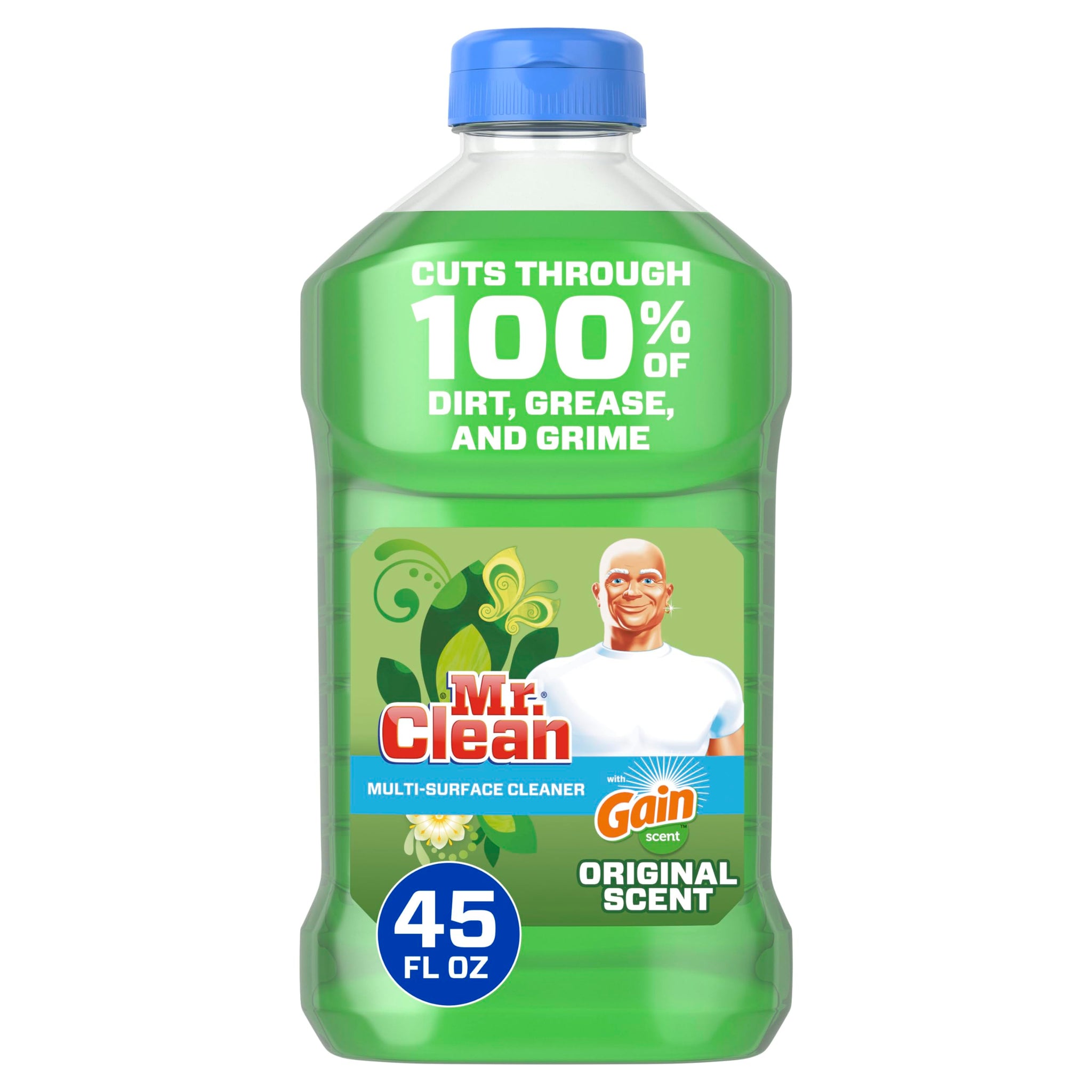 Mr. Clean Multipurpose and Multi-surface Liquid Cleaner, Gain Original Scent, 45 fl oz