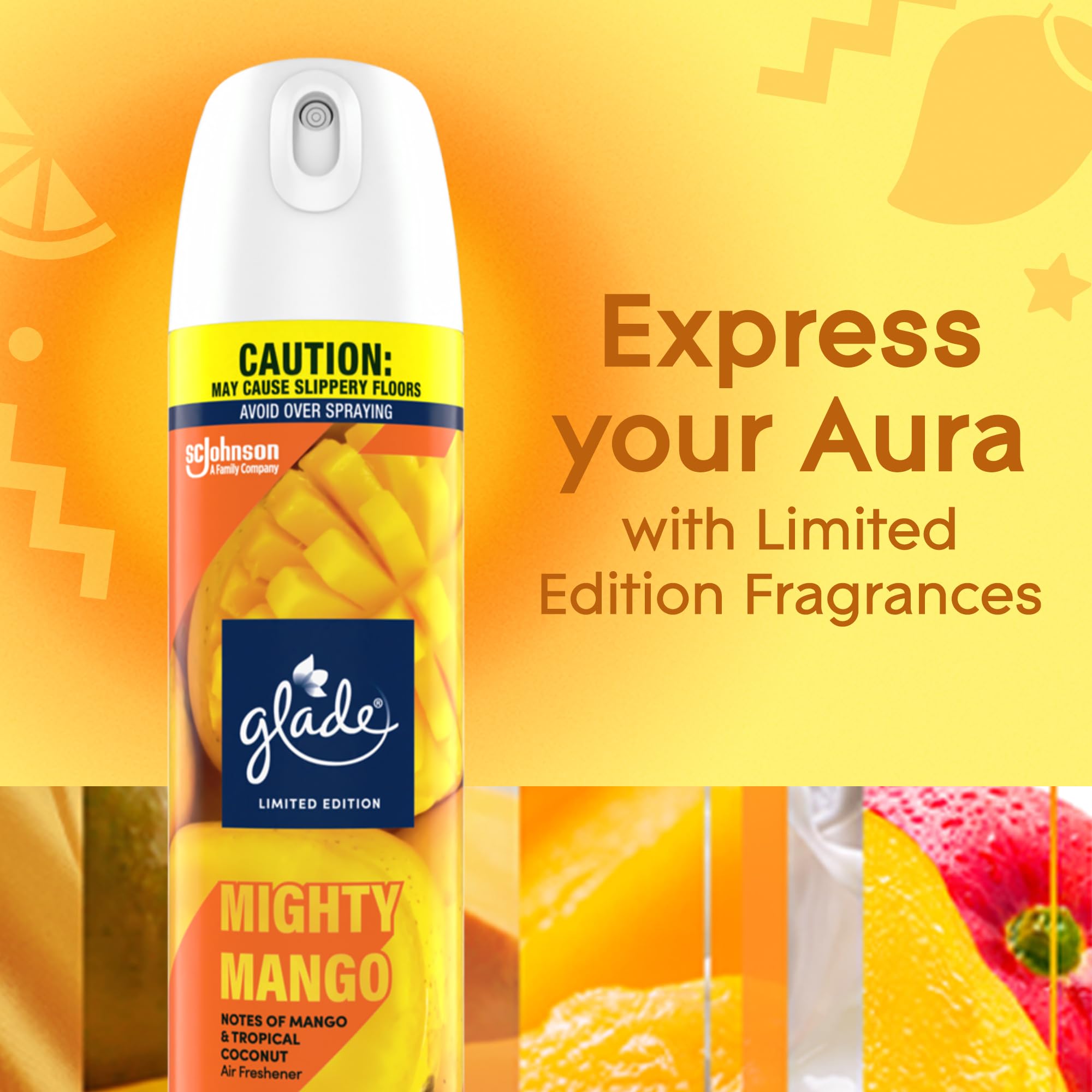 Glade Air Freshener Room Spray, Mighty Mango, 8.3 oz