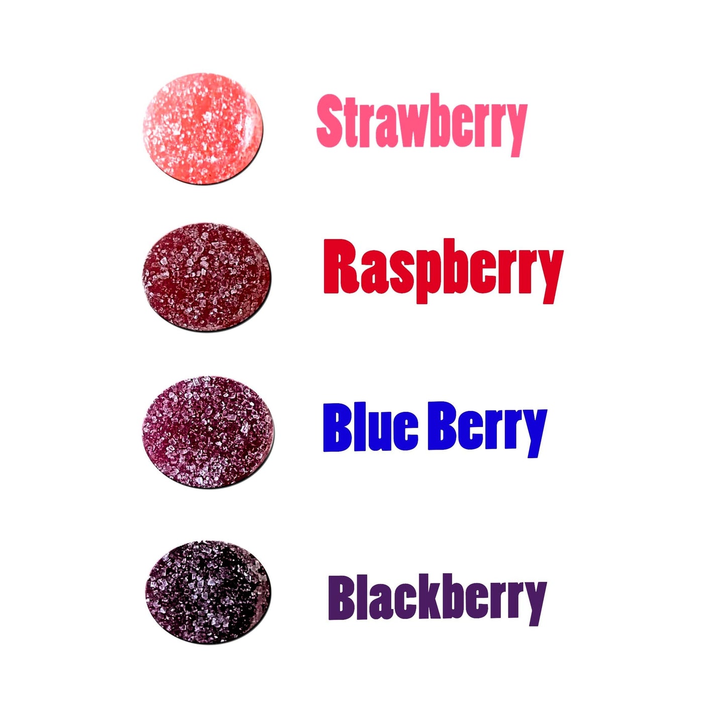 Premium Italian Berry Jelly Candies - 2.25lb 4 Flavors Berry Assortment - Vegan, Gluten Free, Natural Flavors, Individually Wrapped, Perfect