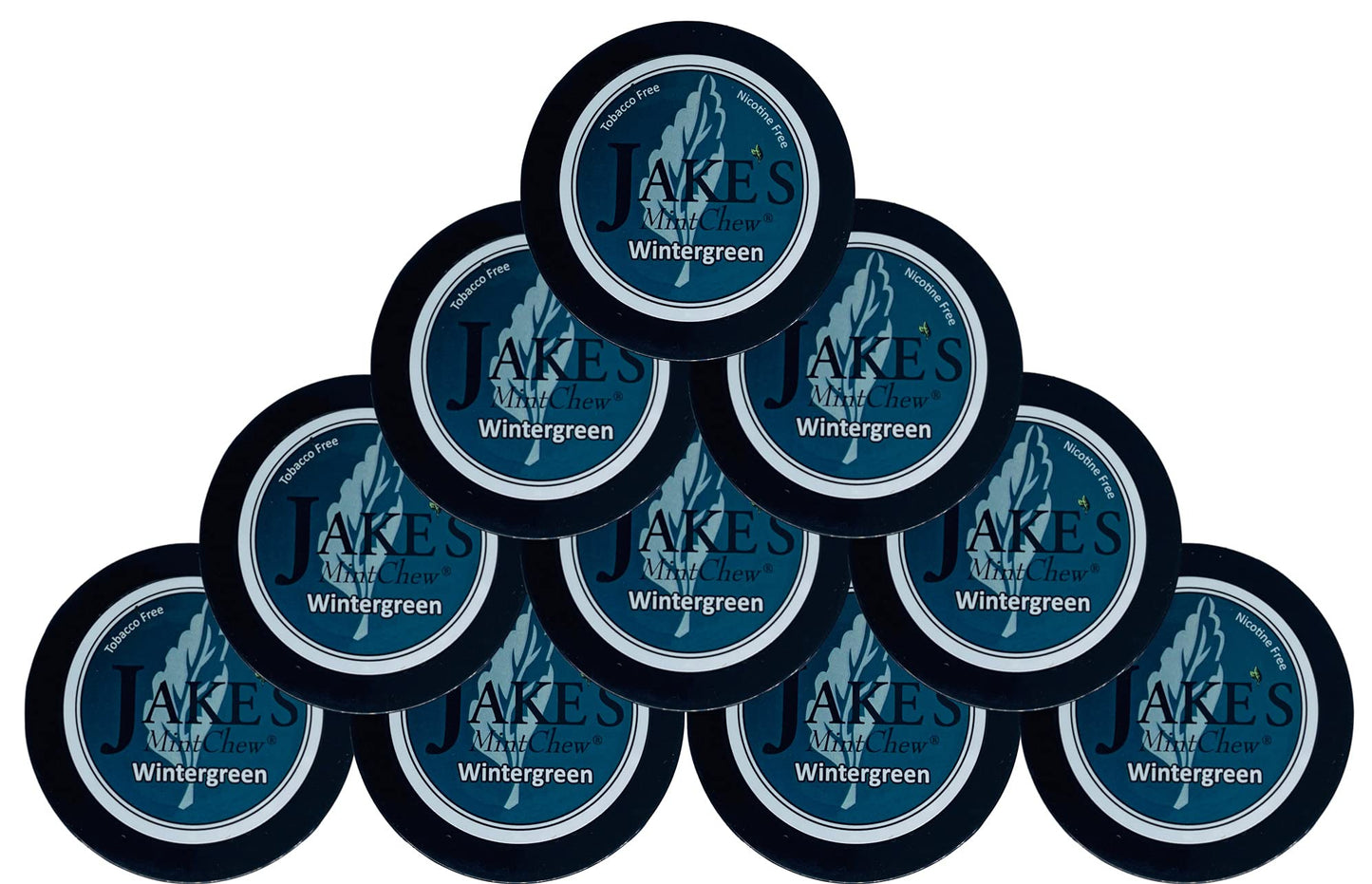 Jake's Mint Chew - Wintergreen - 10 pack - Tobacco & Nicotine Free!