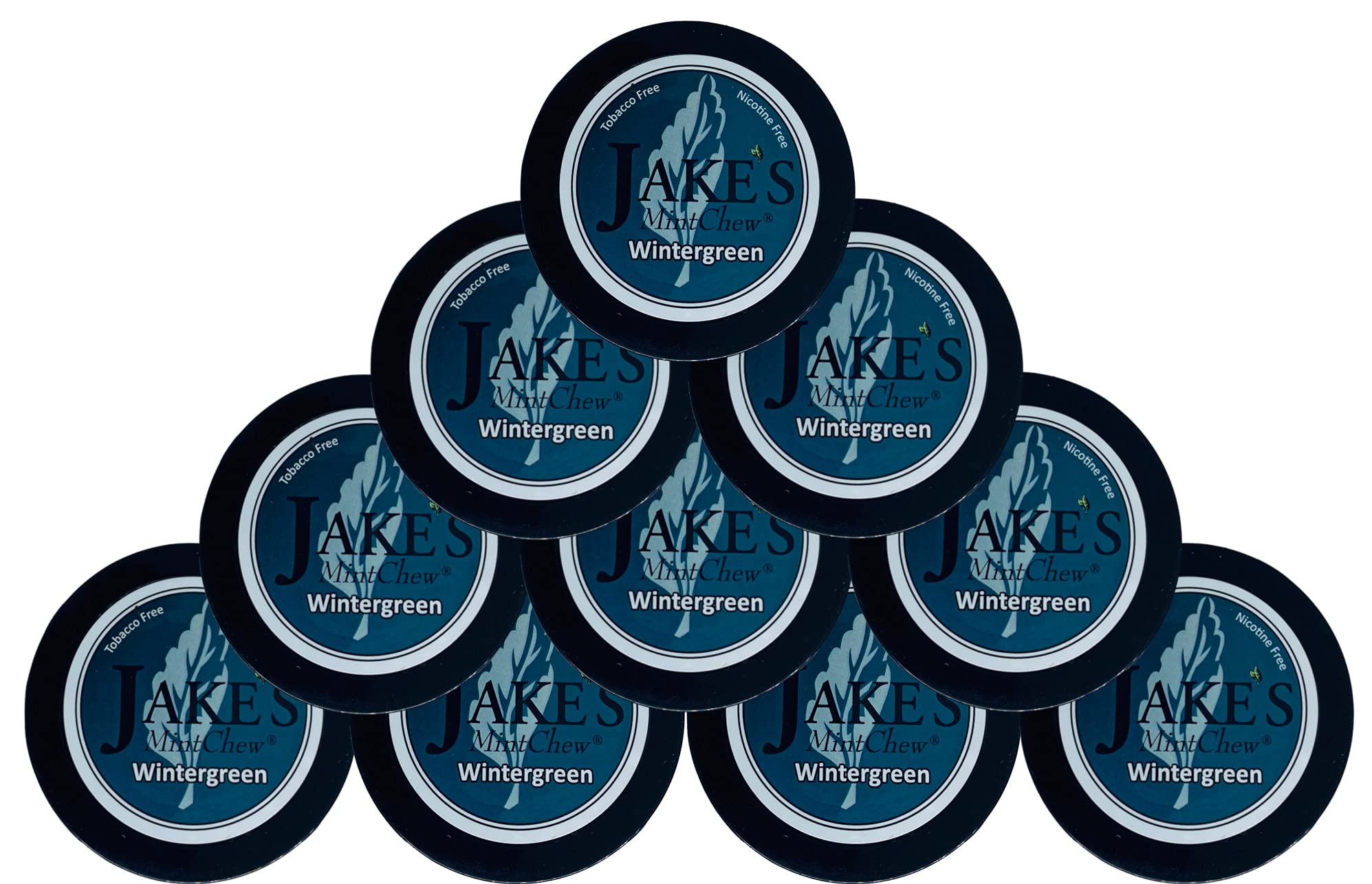 Jake's Mint Chew - Wintergreen - 10 pack - Tobacco & Nicotine Free!