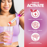 Thrive Activate - Focus & Energy Drink Powder Mix with Real Flavor, 30 Packets- Enhanced Energy, Performance, Vitamin C, Vitamin E, B12 for Mental