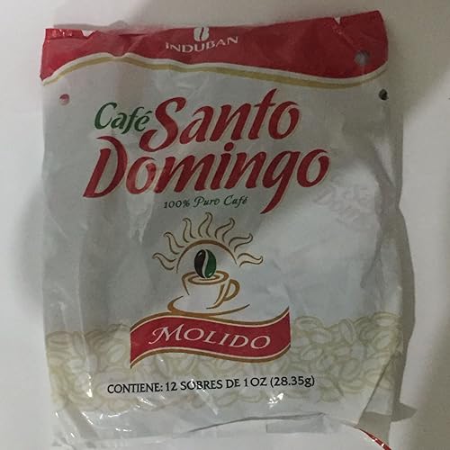 Cafe Santo Domingo 100% Puro Cafe 1 Packet of 12 units of 1 oz each