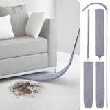 Retractable Gap Dust Cleaner with 3 Microfiber Dusting Cloths & 30-100 inch Extendable Long Handle, Retractable Duster Brush for Cleaning Under