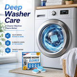 Washing Machine Cleaner Tablets 24 Pack, Washer Machine Cleaner Descaler for HE Front Loader & Top Load Washers, Laundry Machine Cleaner Tablets