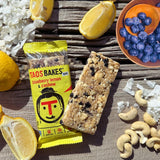 Taos Bakes - Blueberry Lemon + Cashew Coconut & Dark Chocolate + Tart Cherry Flavors - Breakfast Bars - Gluten Free Granola Bars - Healthy Snacks