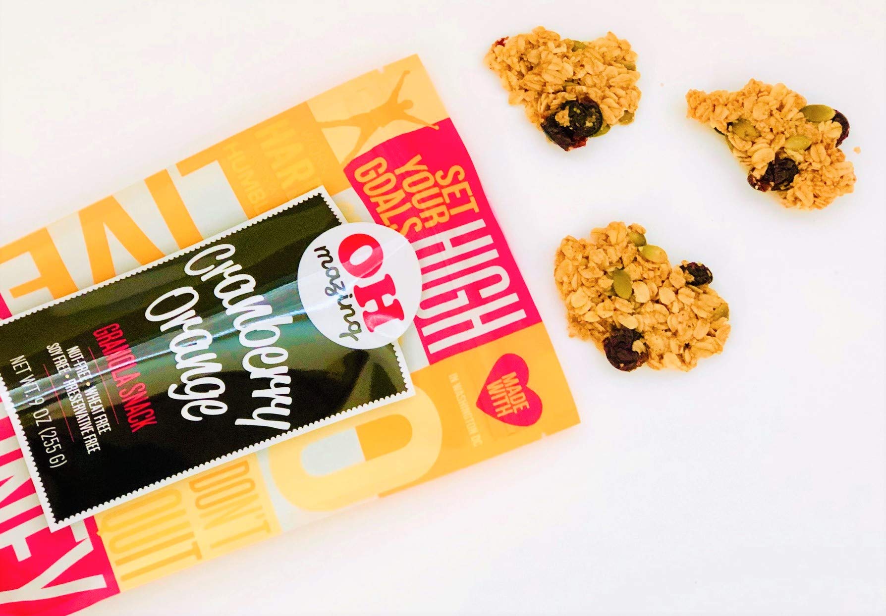 Oh-Mazing Granola Snack, Nut-Free, Gluten-Free, Cranberry Orange, 2 Ounce Bag (Pack of 5)