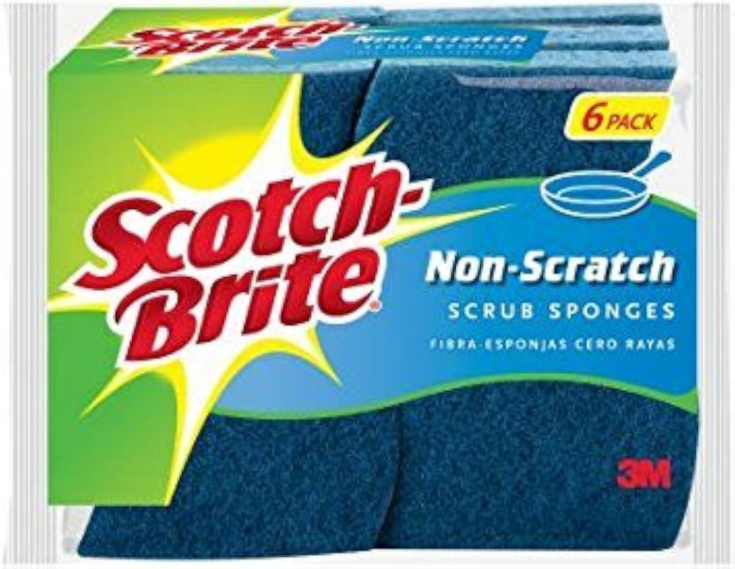 Scotch-Brite 6 Piece Multi Purpose Scrub Sponge Pack ( Pack of 5 )
