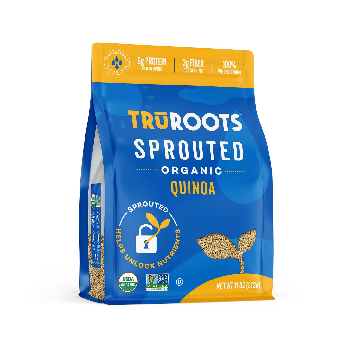 TruRoots Organic Spouted Quinoa, 11oz (Pack of 1)