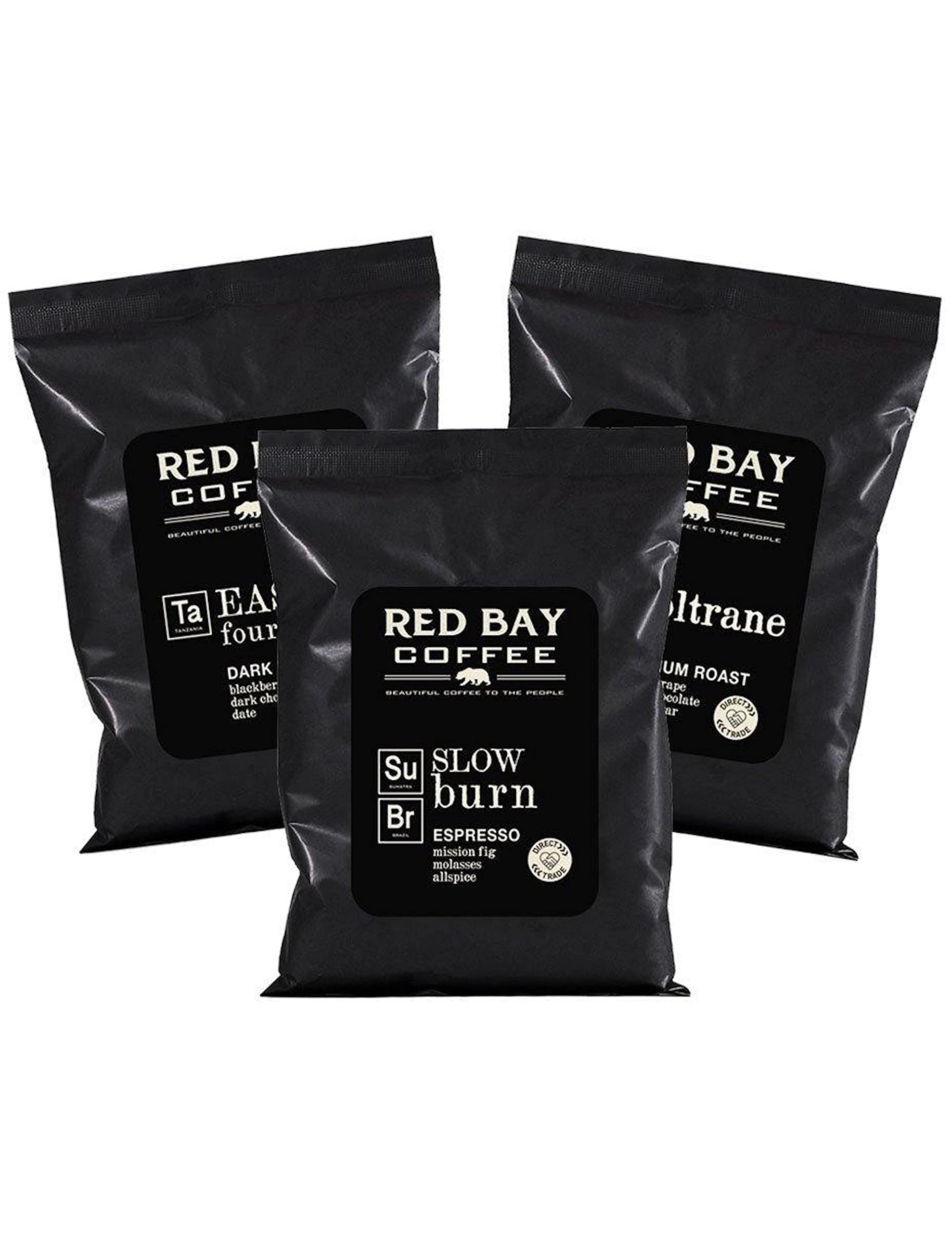 Whole Coffee Beans - Red Bay Combo 3-Pack Gift Collection | Gourmet Medium Roast Whole Bean Coffee Best For Strong Espresso, Pour Over, Drip, Cold