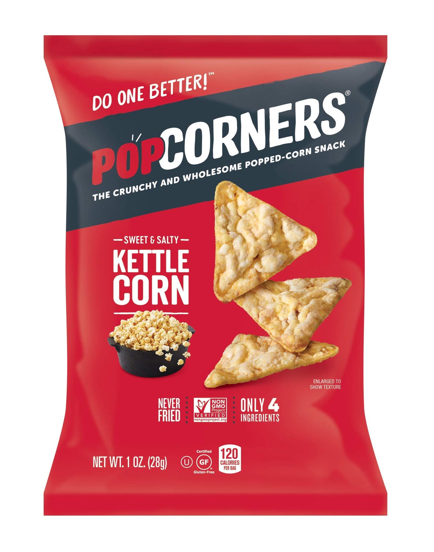 Popcorners Snacks Variety Pack | Gluten Free Chips | (24 Pack, 6 Flavor, 1 oz Snack Bags)