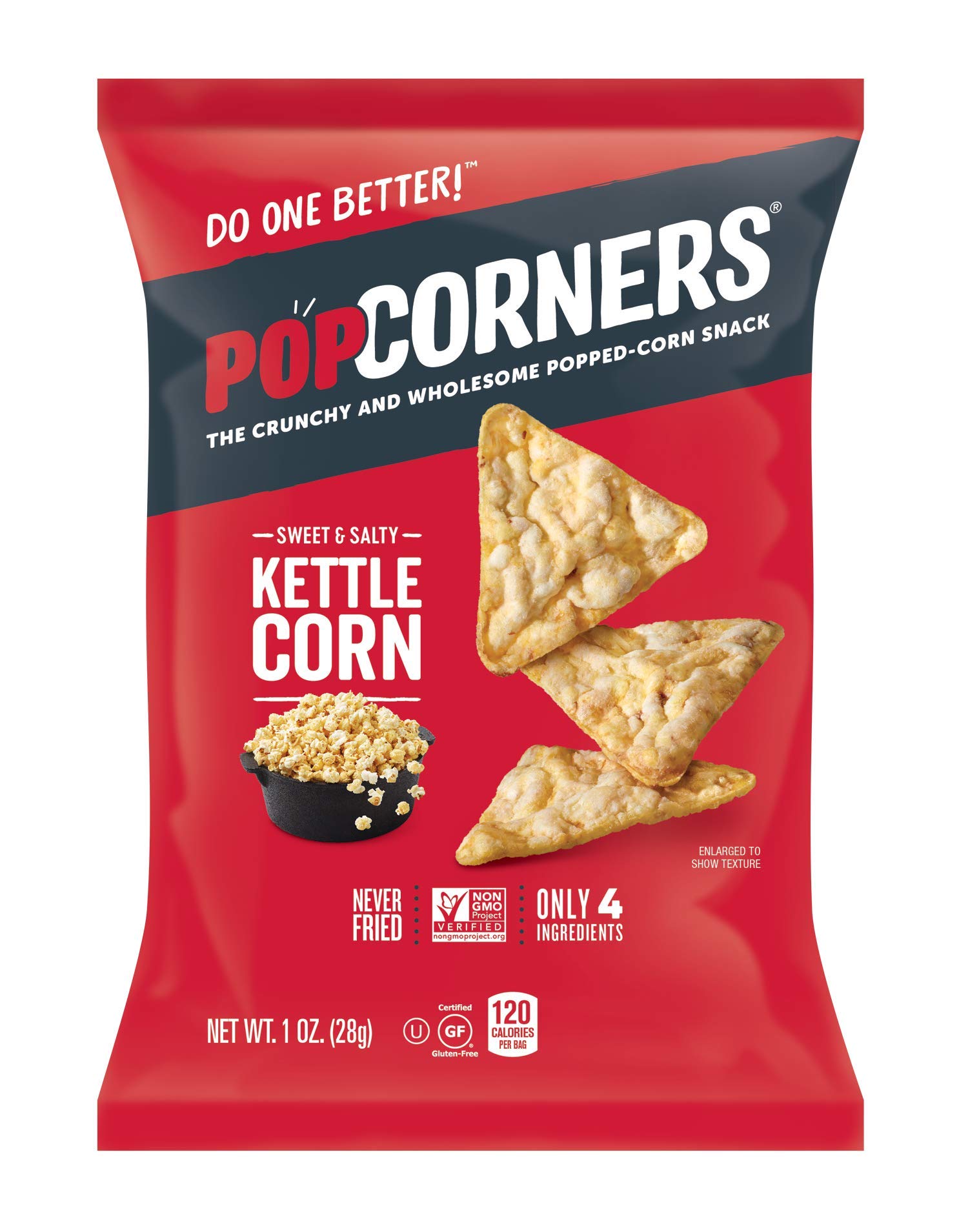 Popcorners Snacks Variety Pack | Gluten Free Chips | (24 Pack, 6 Flavor, 1 oz Snack Bags)