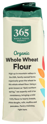 365 by Whole Foods Market, Organic 100% Whole Wheat Flour, 80 Ounce