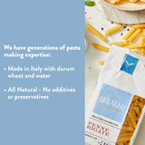 DeLallo Penne Rigate Pasta, 1 Pound Bag, 7 Pack, Made in Italy, Cooks in 11 Minutes, Made with Durum Wheat Semolina Flour, Non-GMO