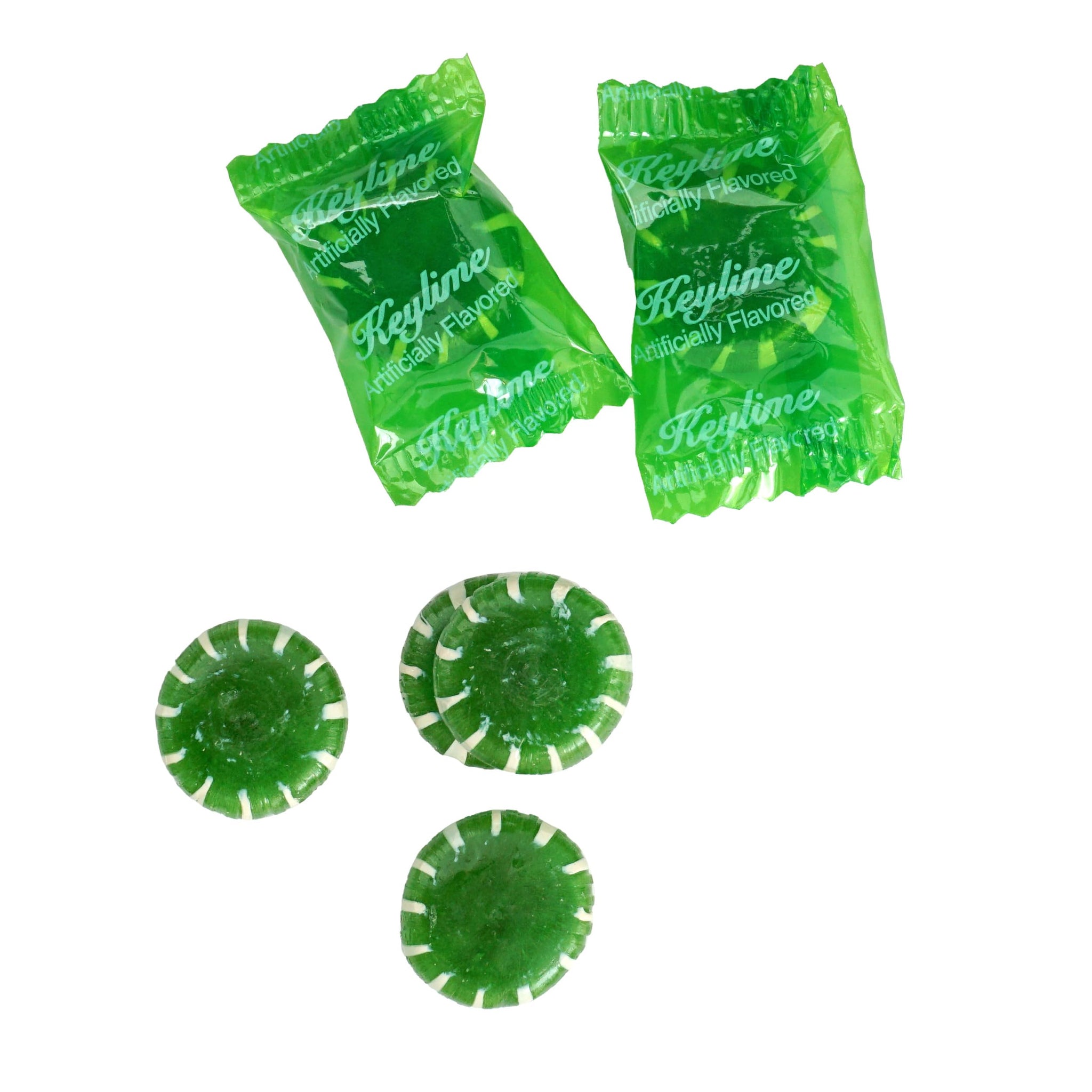 Key Lime Discs Hard Candy, 3 Pound Bulk Candy (Approx. 225 pcs.), Individually Wrapped Keylime Candy, The Hampton Popcorn & Candy Company