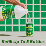 CleanBoss Eat Cleaner Triple-Action Fruit + Veggie Wash Refill - 64 oz - Removes Harmful Residue - Keeps Produce Fresh Up to 5X Longer - Vegan, Gluten