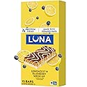 LUNA Bar - Mash-Ups LemonZest + Blueberry Flavor - Gluten Free Snack Bars - Non-GMO - Protein Bars - Made with Organic Oats (15 Pack)