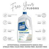 Quick Shine Multi Surface Floor Cleaner 64oz, Ready to Use-Streak Free-No Rinse, Use on Hardwood, Laminate, Luxury Vinyl Plank & Stone, Use in Spray