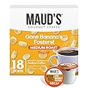 Maud's Decaf Banana Flavored Coffee Pods, 18 ct, Decaffeinated Medium Roast Flavored Coffee in Single Serve Pods - 100% Arabica Beans, Compatible