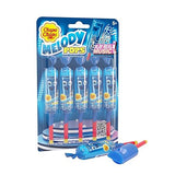 Chupa Chups Melody Pop, Blue Raspberry Flavor, Easter Candy, Easter Basket Essentials Stuffers for Kids and Adults, Whistle Individually Wrapped, 5