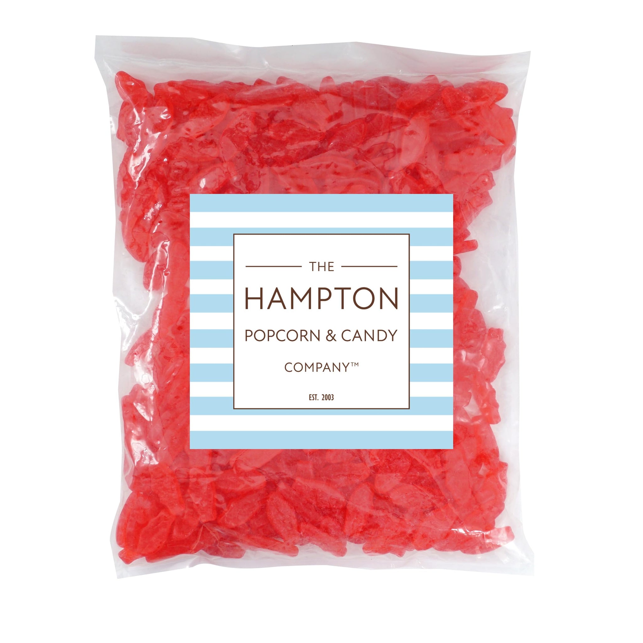 Swedish Mini Red Fish, 3 Pound Bulk Bag, Gummy Candy, The Hampton Candy Company