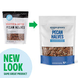 Amazon Grocery, Pecan Halves, Roasted & Salted, 16 Oz (Previously Happy Belly, Packaging May Vary)