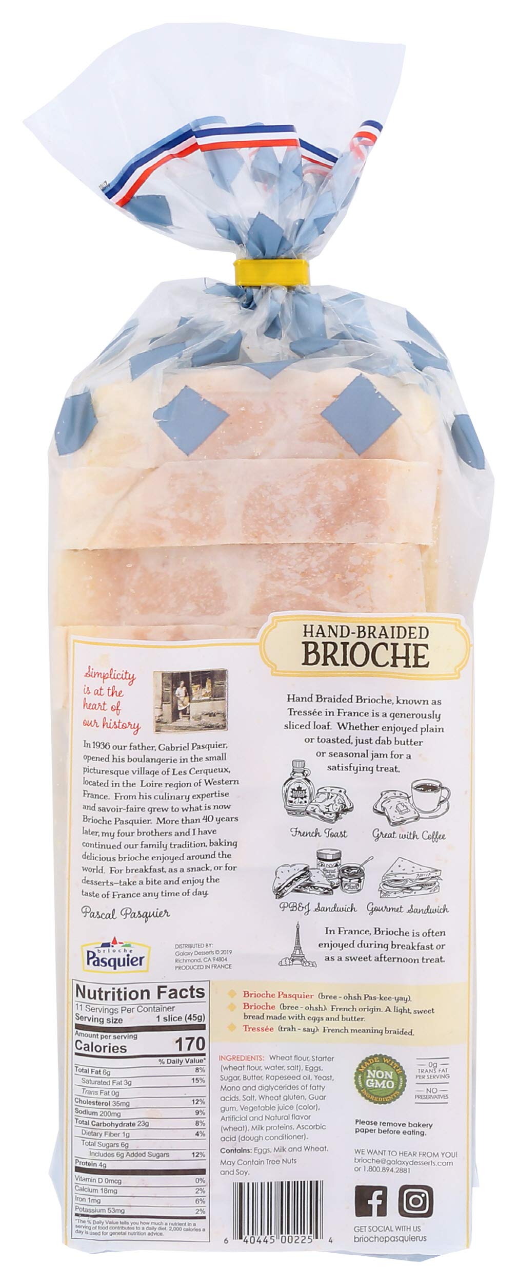BRIOCHE PASQUIER Tressee Brioche, 17.6 OZ