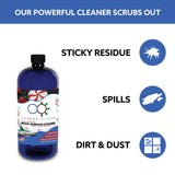 All-Natural Peppermint Scented Mop Cleaner (1 Pack) - Streak-Free Floor Cleaning Solution for Varnished Wood, Laminate & Metal Flooring - Removes