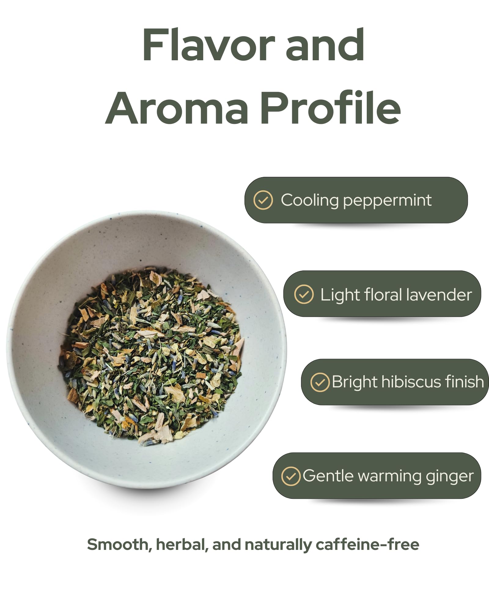 The Good Village Co. Achy Body Blend Loose Leaf Herbal Tea, Caffeine Free Botanical Tea with Peppermint, Lavender, Ginger, White Willow Bark
