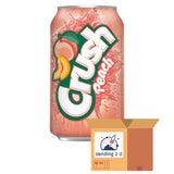 Crush Peach Soda, 12oz Cans, 18 Units