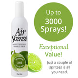 Air Scense Essential Oil Air Freshener - Lime Scent - Non-Aerosol - 7 fl oz | Refreshing, Long-Lasting Scent | Eco-Friendly | Exceptional Value