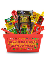 Alamo Hot Spicy Chamoy Pickle Kit, Mexican Candy Mix make the Famous TikTok Trend, (13 Pieces) Includes Original Alamo Spicy Dill Pickle, Baby Lucas