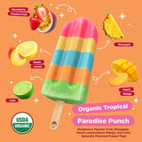 JonnyPops Organic Tropical Paradise Punch Frozen Pops 8ct
